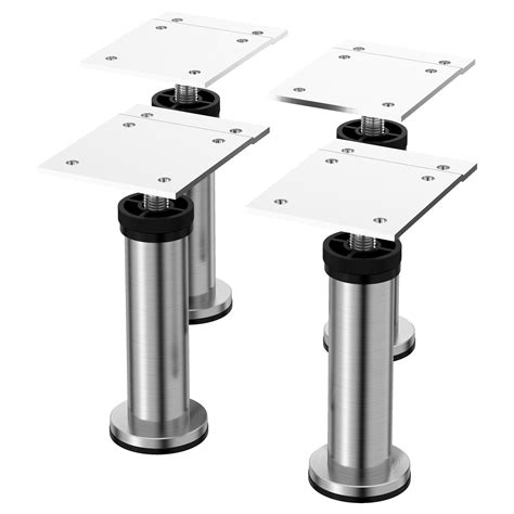 stainless steel legs for kitchen cabinets|adjustable table legs stainless steel.